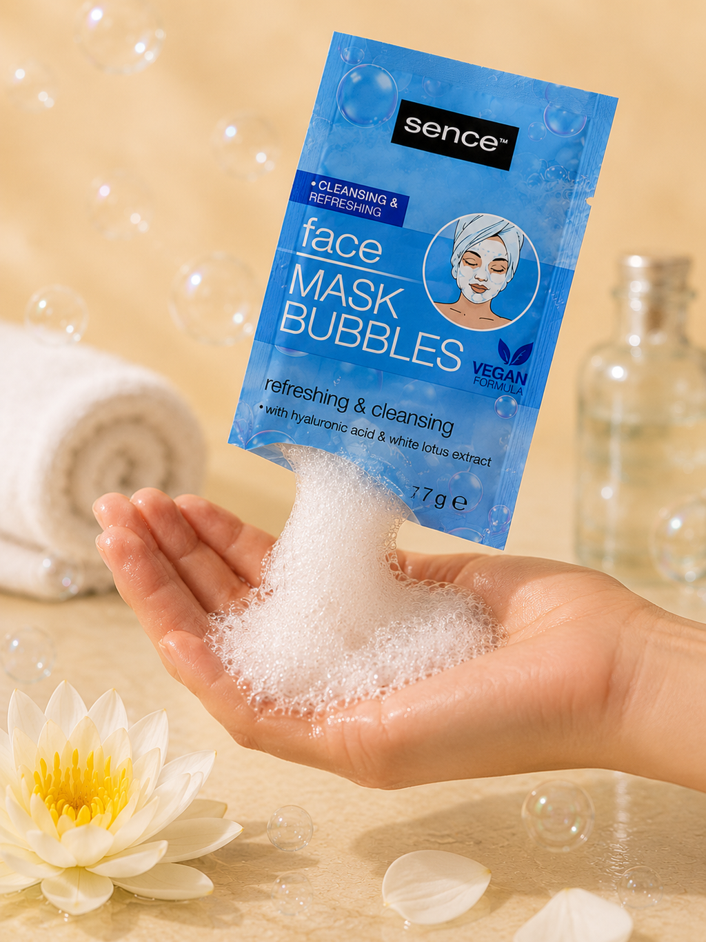 Bubble Mask Nettoyant Visage Sence 💙🫧