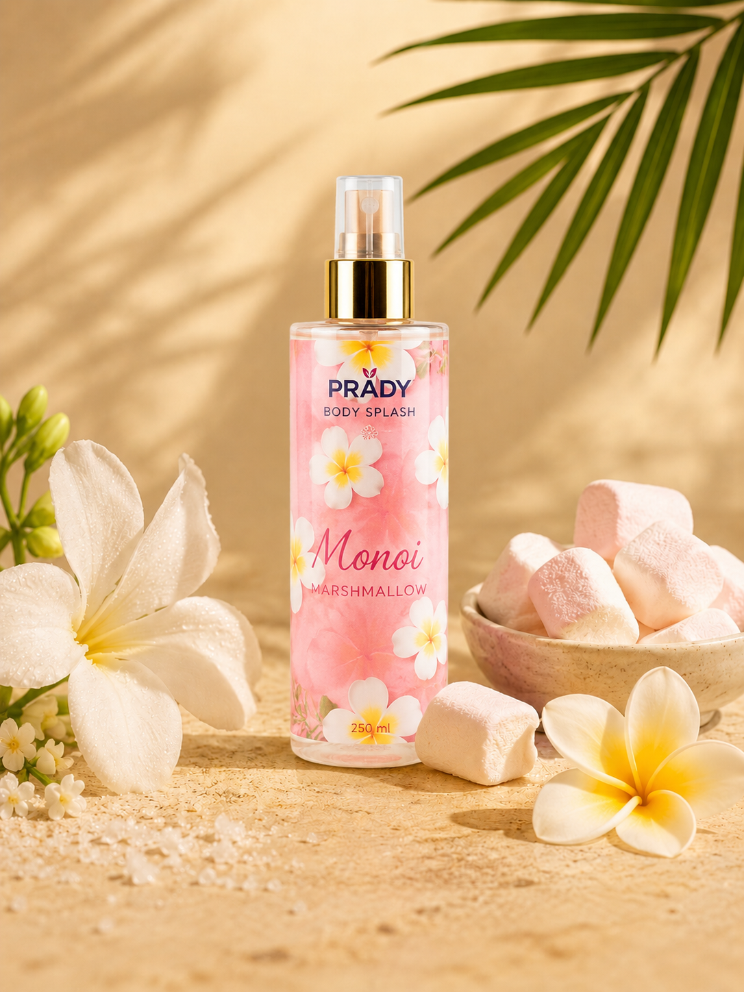 Brume Corps & Cheveux Monoï Marshmallow Prady – 250 ml 🥥🍬