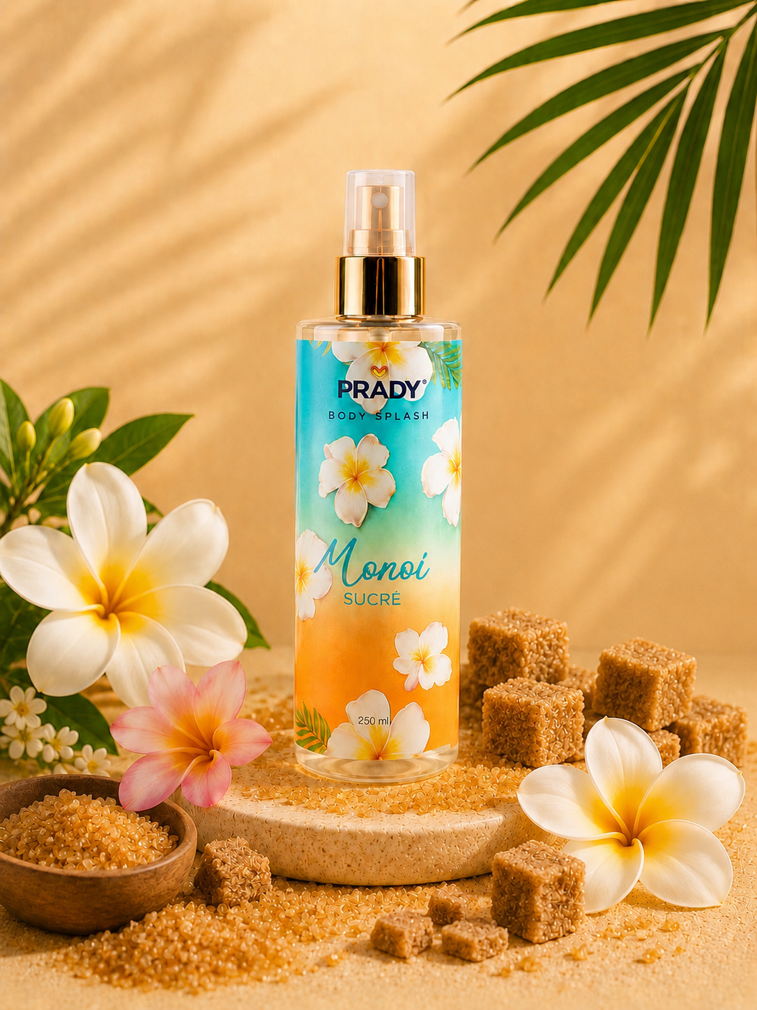 Brume Corps & Cheveux Monoï Sucré Prady – 250 ml 🌴✨